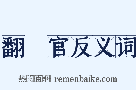 翻譯官反义词是什么意思的图片